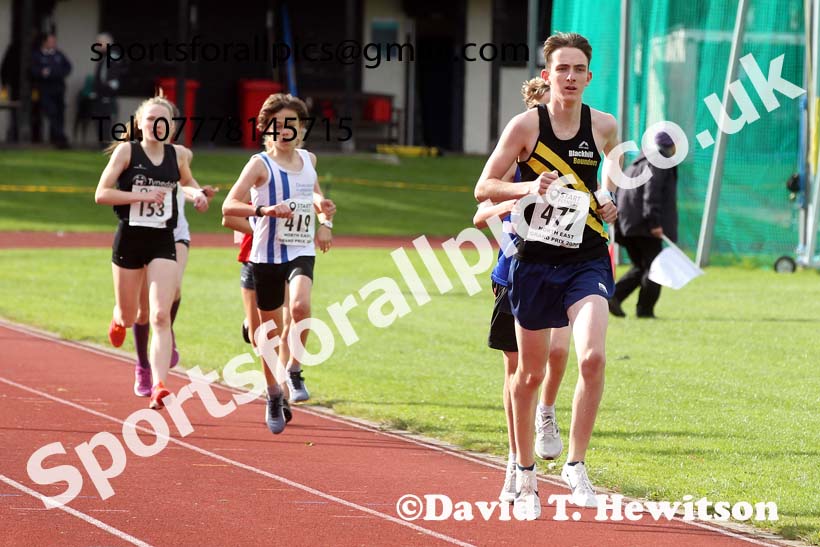 3000 metres, NECAA Open Meeting, Morpeth, Sunday, September 27th. David T. Hewitson/Sports for All Pics